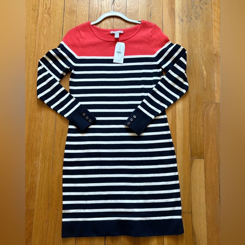 Banana Republic Striped Sweater Dress, NWT